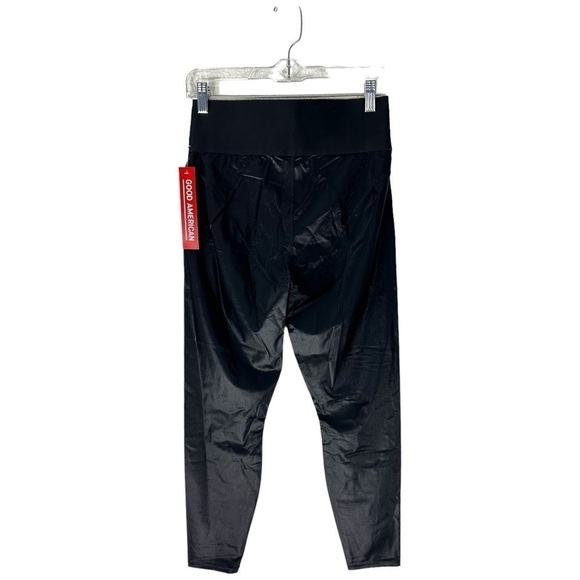 Good American Midnight Shine Leggings Black SZ 3 L NWT NEW - Picture 3 of 5